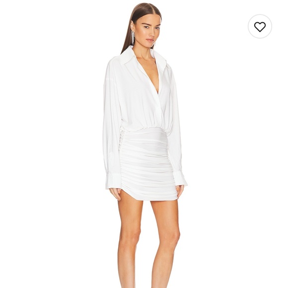 Norma Kamali Oversized Shirted Bottom Mini Dress - Picture 2 of 5